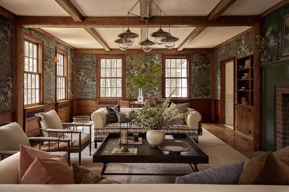 vintage inspired family room