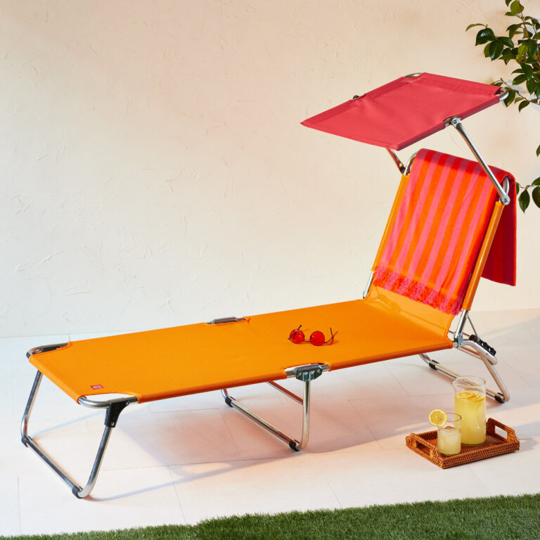 MoMA Amigo Outdoor Lounge Chair with Sun Shield