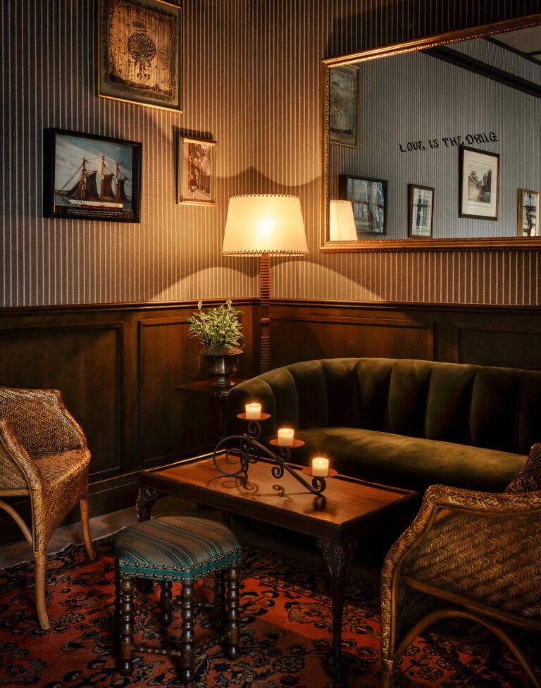 Sitting area at The Nickel Hotel