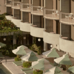 Pool and deck at The Calile Hotel