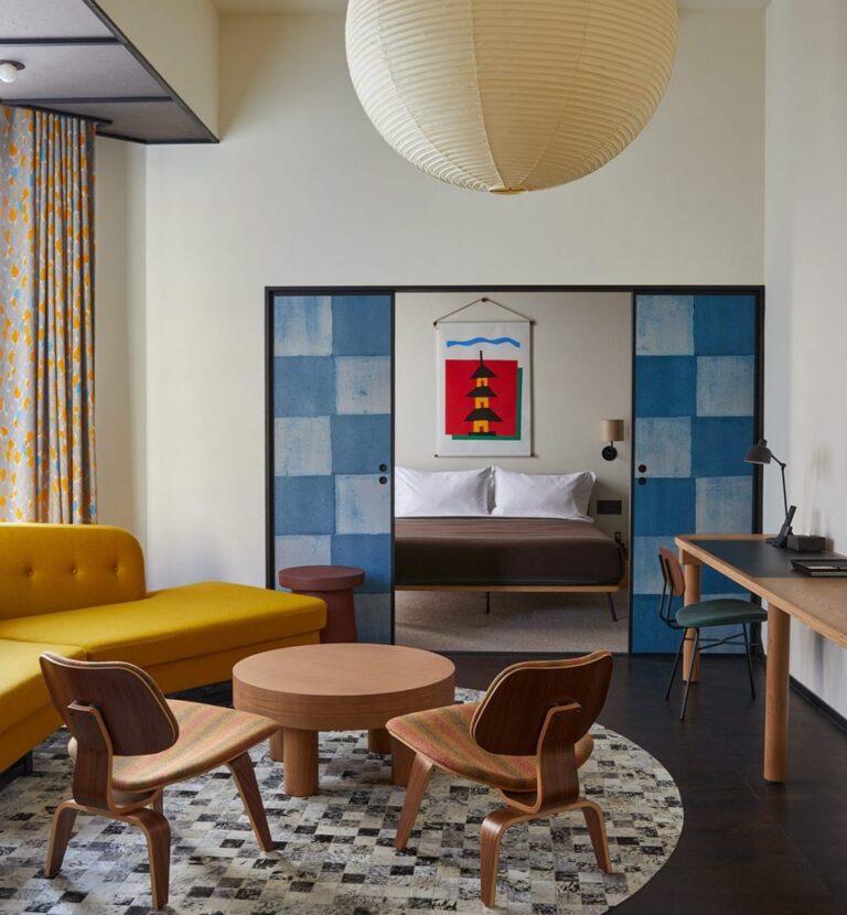 Guest room at the Ace Hotel in Japan