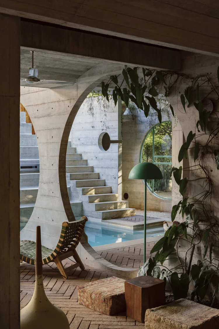 Geometric decor at Casa TO